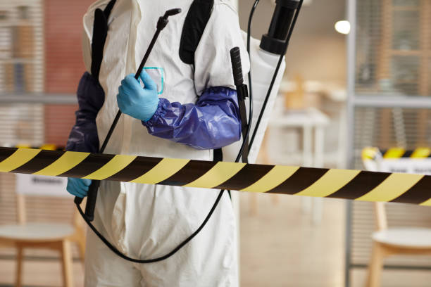 Professional Sewage Cleanup technician working in Aptos, CA